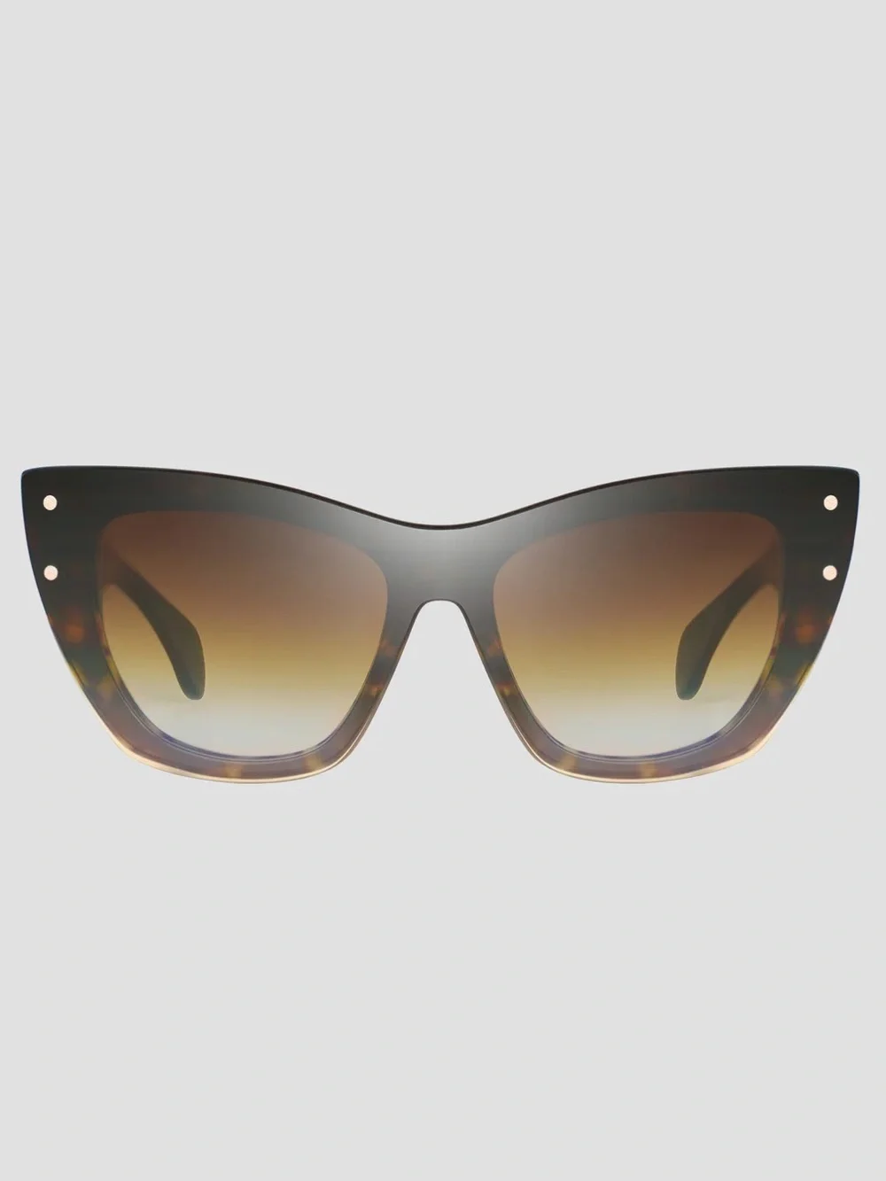 New BUGATTI 48L HAV Designer Brown Gradient Cat-Eye Sunglasses Authentic